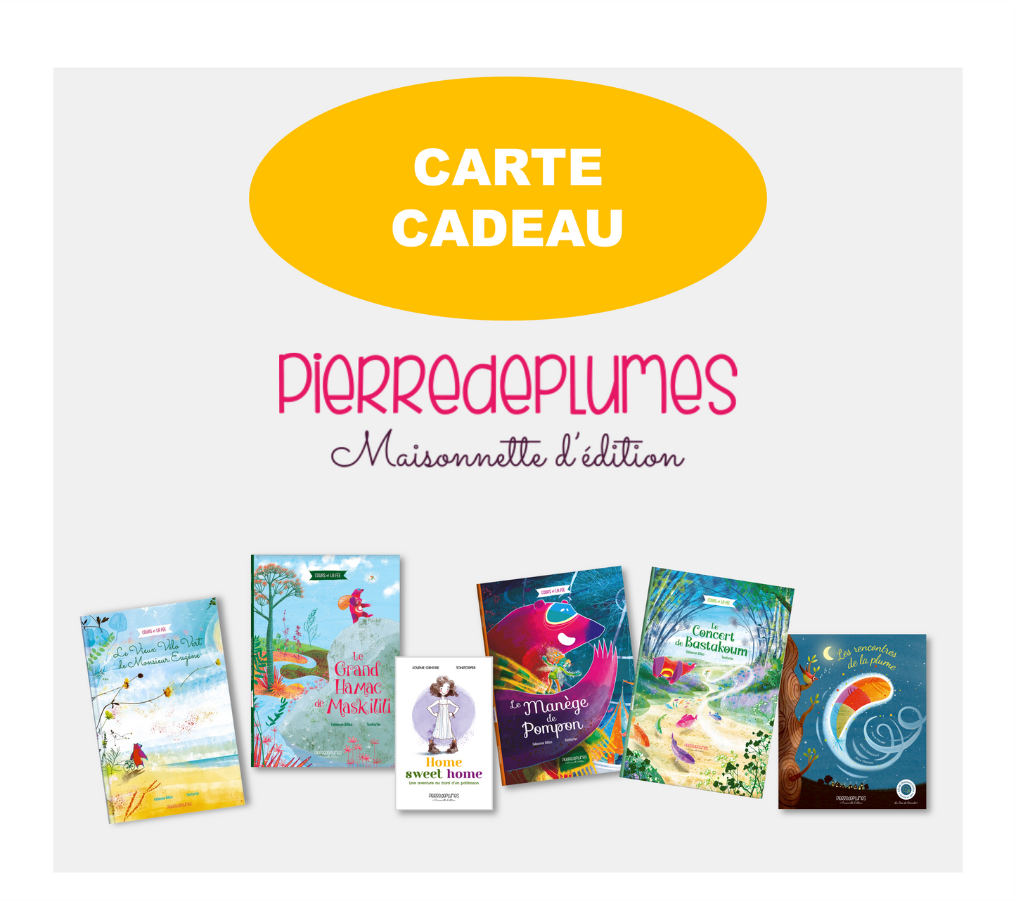 Carte cadeau Pierredeplumes, à partir de 10 €
