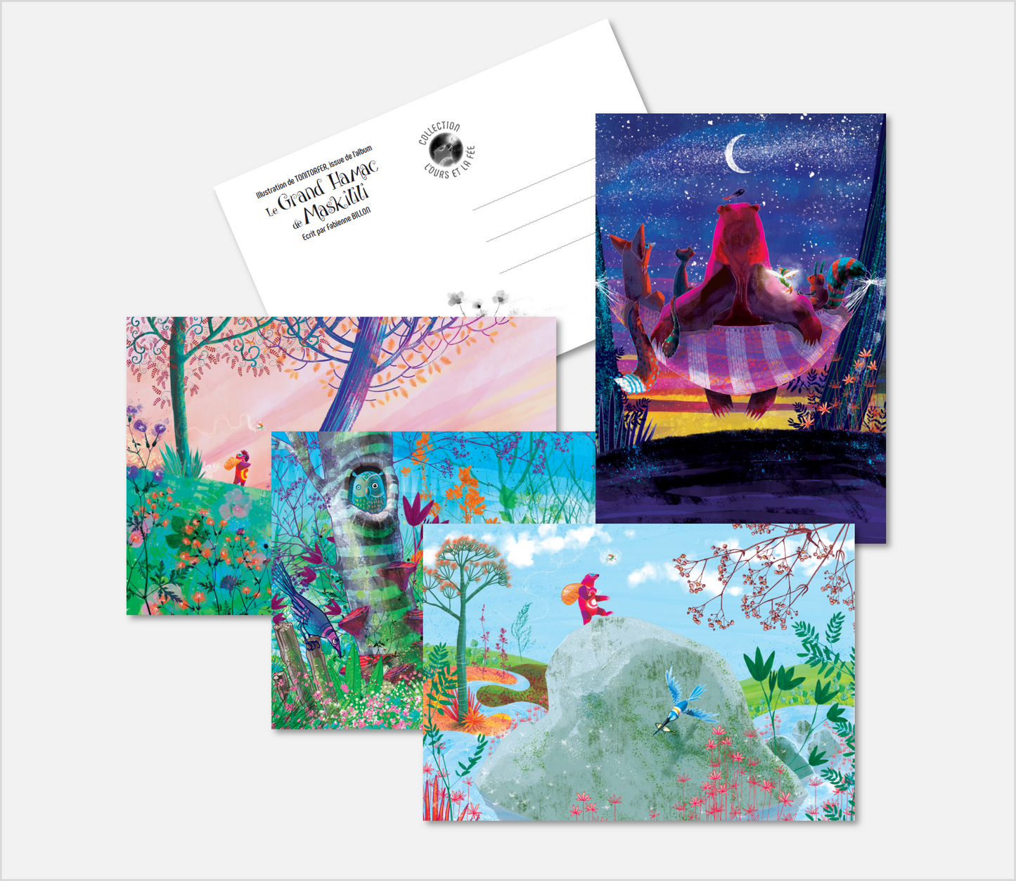 Lot de 5 Cartes postales - Le Grand Hamac de Maskilili