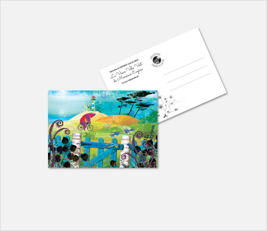 Carte postale Le portail bleu