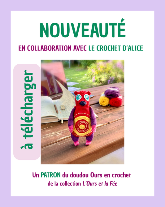 Patron de crochet du Doudou Ours par Le Crochet d'Alice